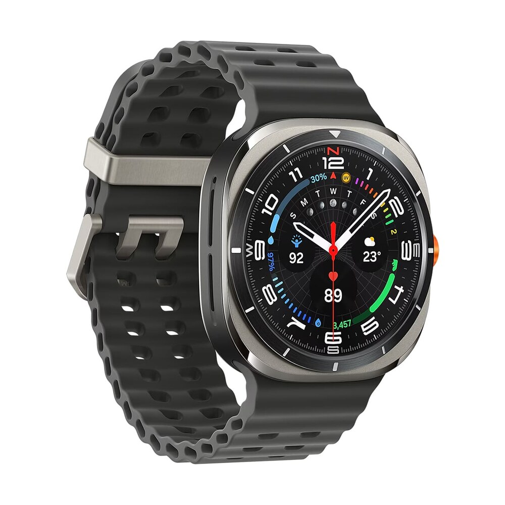 Часы Samsung Galaxy Watch Ultra 47 мм Titanium Silver, серебряный титан (2025) Стандартный