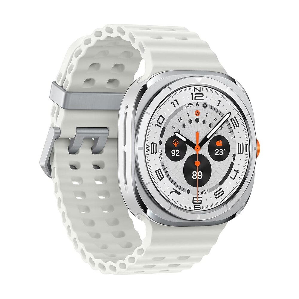 Часы Samsung Galaxy Watch Ultra 47 мм Titanium White, белый титан (2024) Стандартный